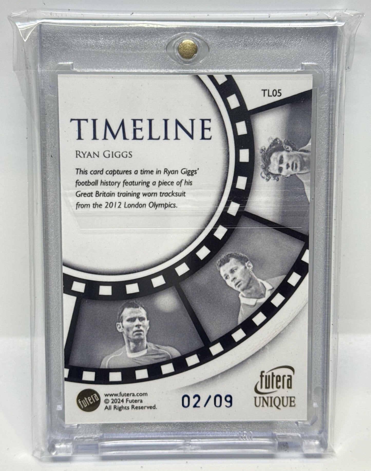 Ryan Giggs Futera Unique World Football 2024 Timeless Relics /9 MEM England