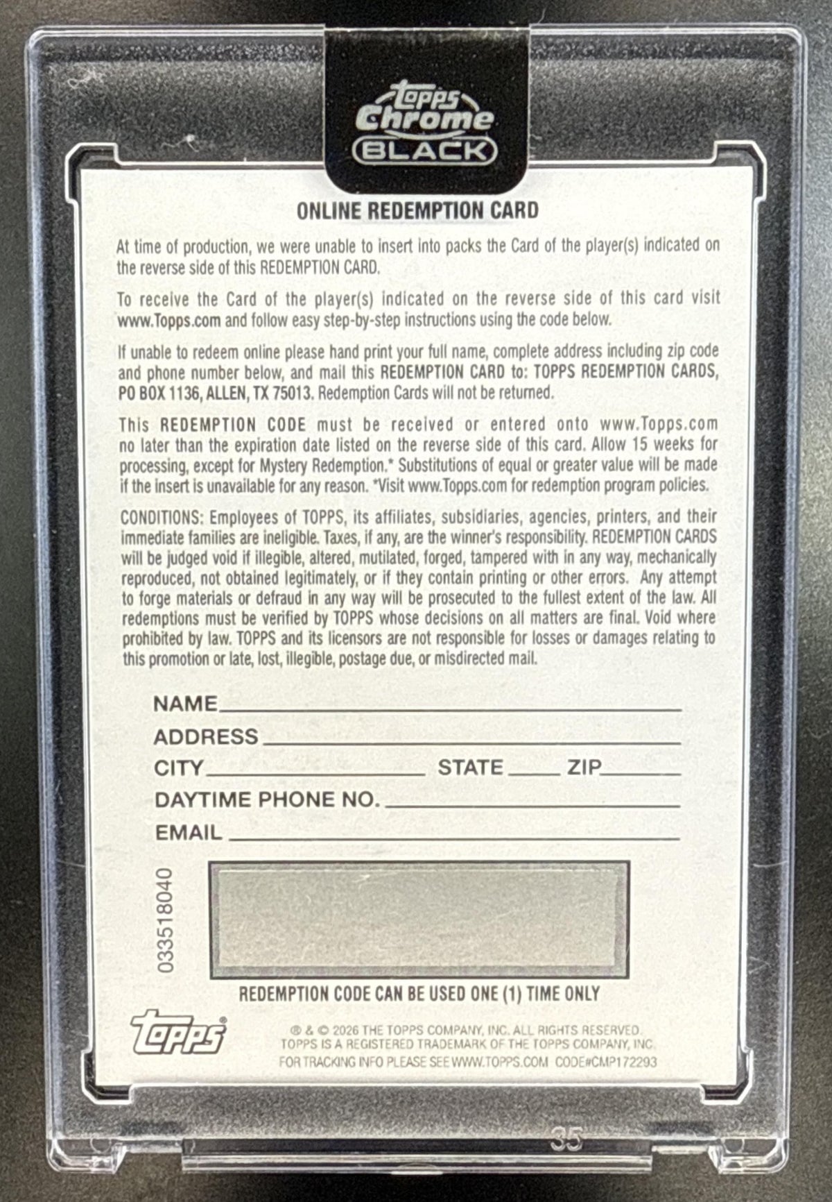 Derik Queen Topps Chrome Black 2025-26 Gold Refractor /50 RC Auto New Orleans Pelicans
