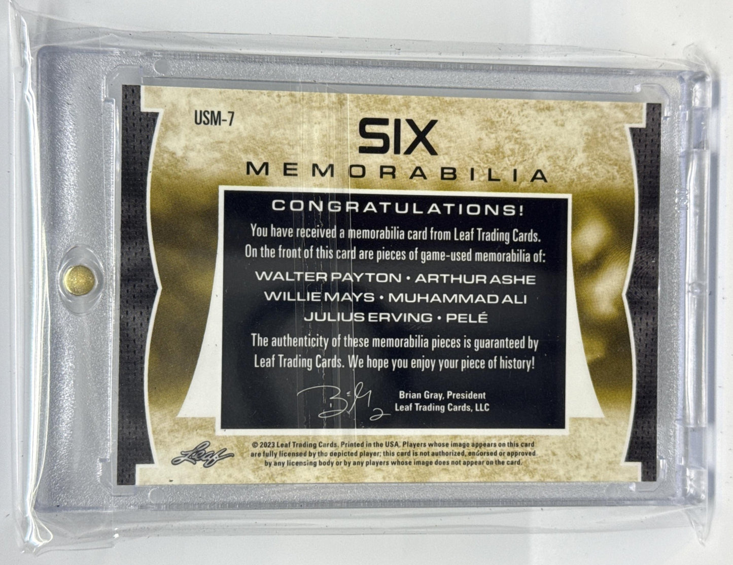 Payton/Ashe/Willie Mays/Muhammad Ali/Julius Erving/Pele Leaf Ultimate 2022 /30