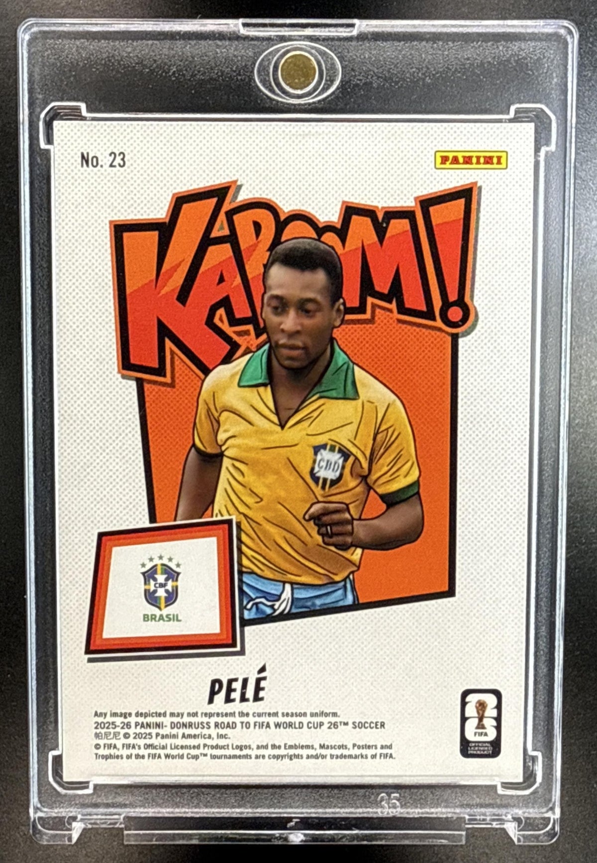 Pele Panini Donruss Road to FIFA World Cup 26' 2025-26 Kaboom Brazil
