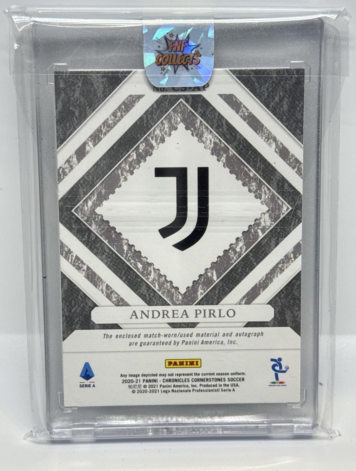 Andrea Pirlo Panini Chronicles 2020-21 Cornerstones /500 MEM Auto Juventus