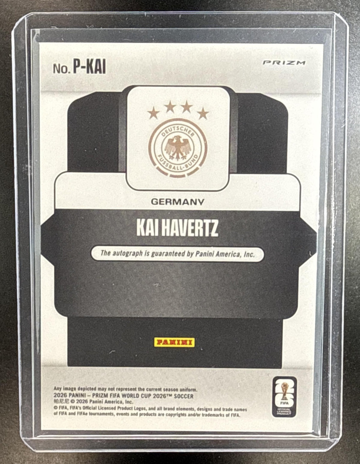 Kai Havertz Panini Prizm World Cup 2026 Penmanship Wave Auto Germany