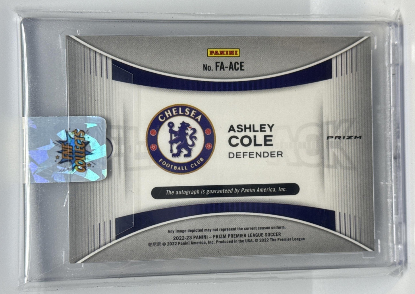 Ashley Cole Panini Prizm PL 2022-23 Flashback Auto Prizms Breakaway Chelsea FC