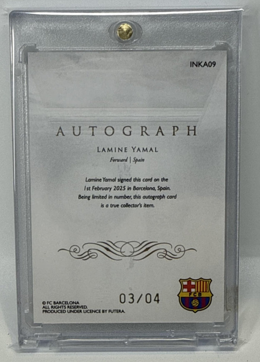 Lamine Yamal Futera 2025 Ink Auto /4 FC Barcelona