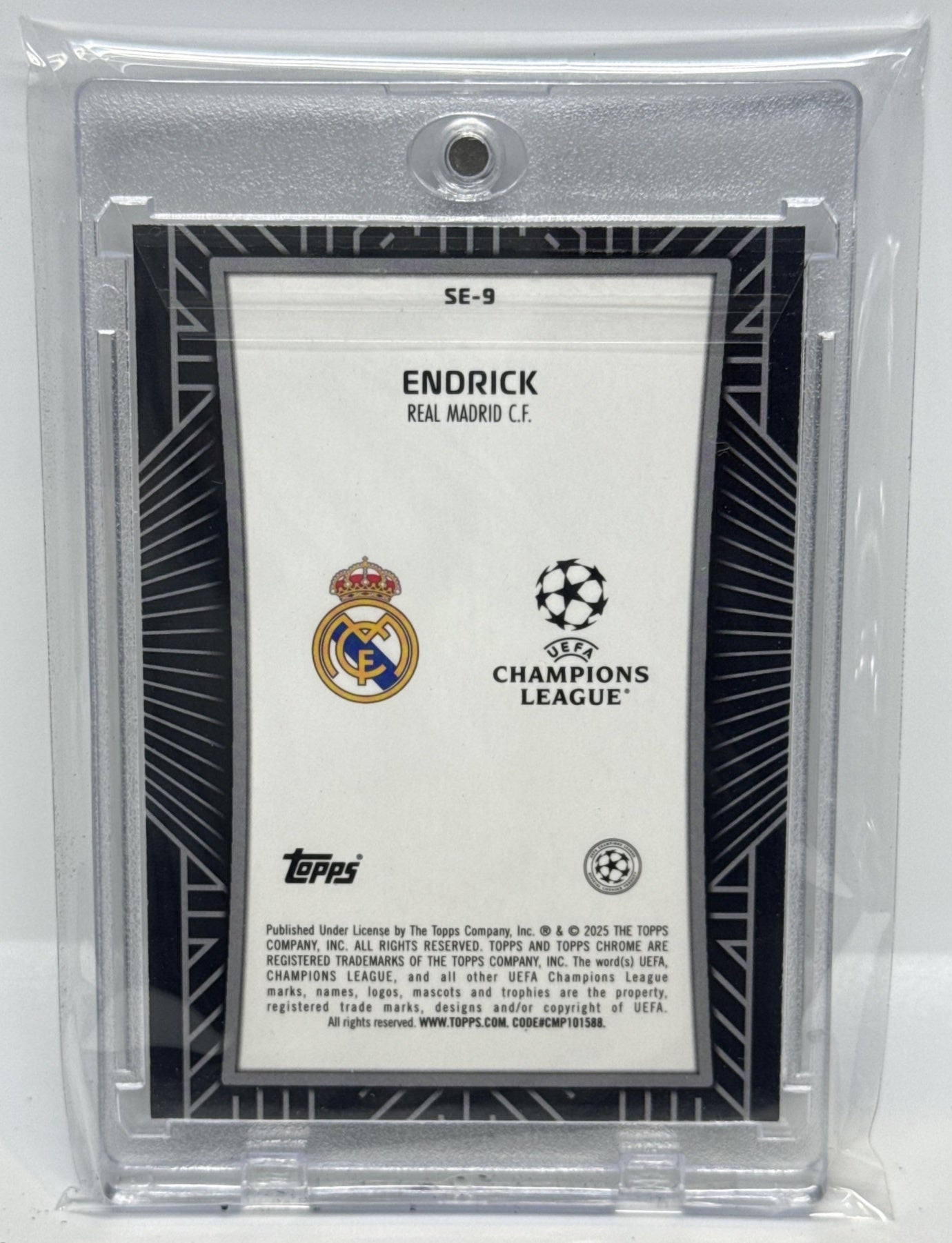 Endrick Topps Chrome UCC 2024-25 Shadow Etch RC Real Madrid C.F.