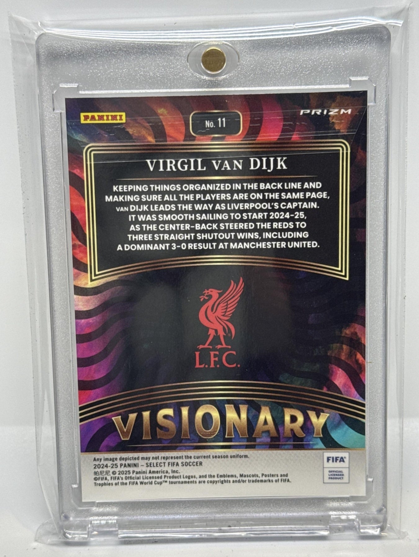 Virgil van Dijk Panini Select FIFA 2024-25 Visionary Liverpool FC