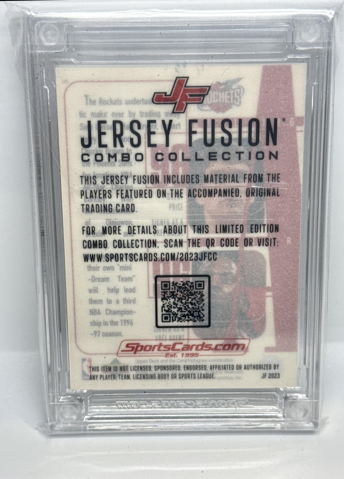 Olajuwon/Drexler/Barkley Jersey Fusion 2023 /25 Houston Rockets