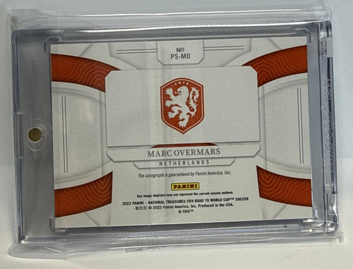 Marc Overmars National Treasures FIFA Road to World Cup '22 Ruby /25 Netherlands