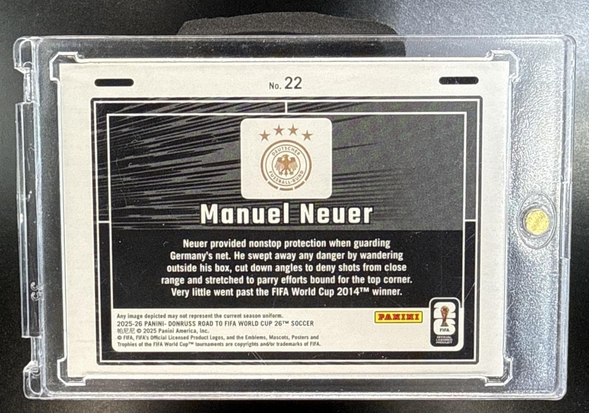 Manuel Neuer Panini Donruss Road to FIFA World Cup 26' 2025-26 Animation Germany
