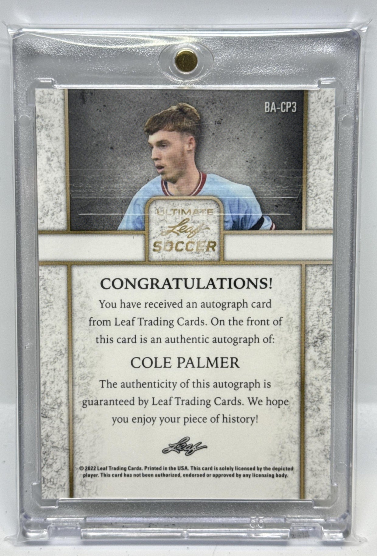 Cole Palmer Leaf Ultimate 2022 Auto /20