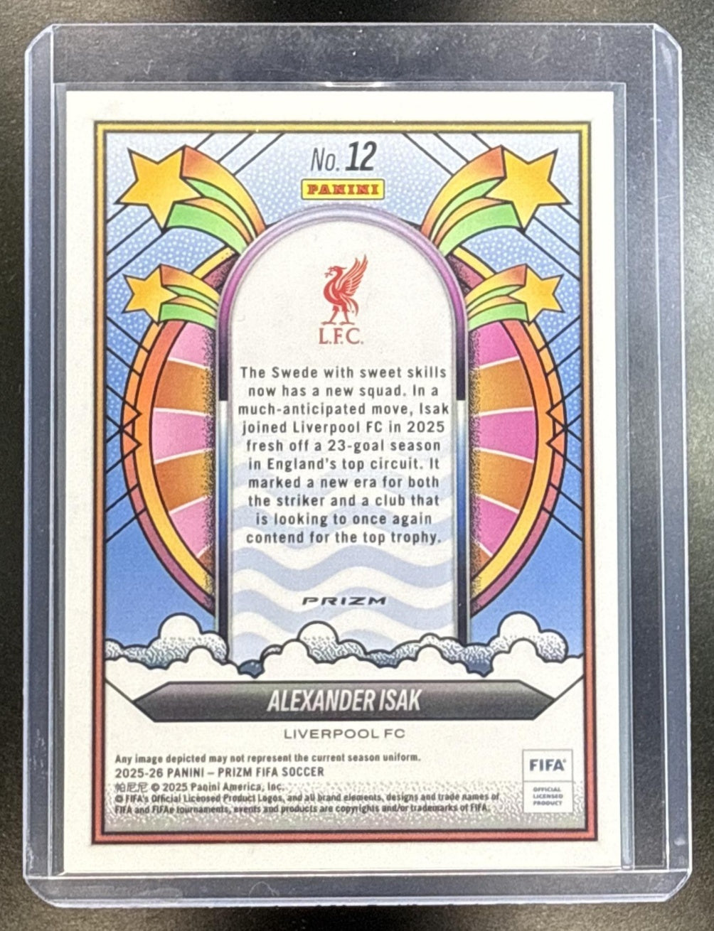 Alexander Isak Panini Prizm FIFA 2025-26 Groovy Liverpool FC