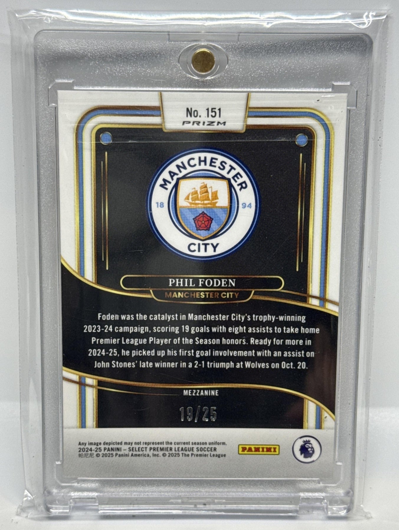 Phil Foden Panini Select PL 2024-25 Mezzanine Tie-Dye /25 Manchester City FC