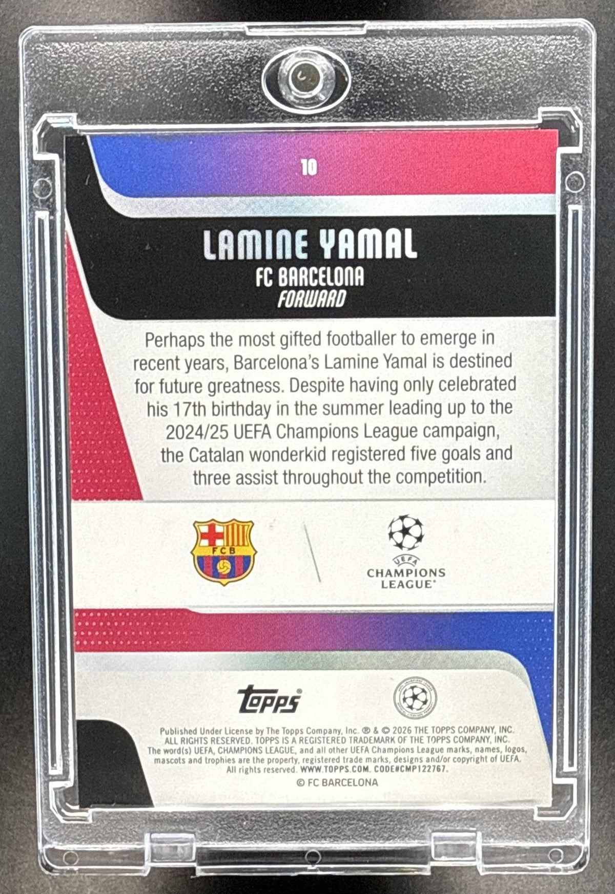 Lamine Yamal Topps Carnaval UEFA 2025-26 Samba Green FC Barcelona
