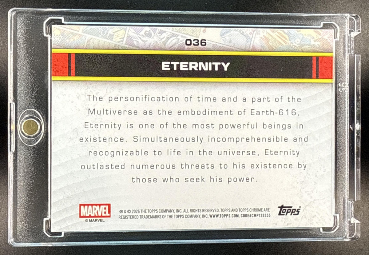 2026 Topps Chrome Marvel Comics Eternity Red Wave Refractor /5