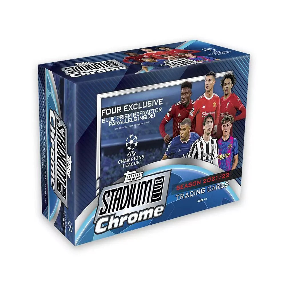 2021/22 Topps Stadium Club Chrome UEFA Champions League Soccer Mega Box