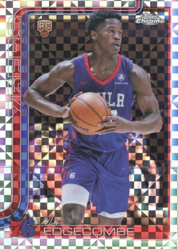 VJ Edgecombe Topps Chrome 2025 X-fractor 76ers