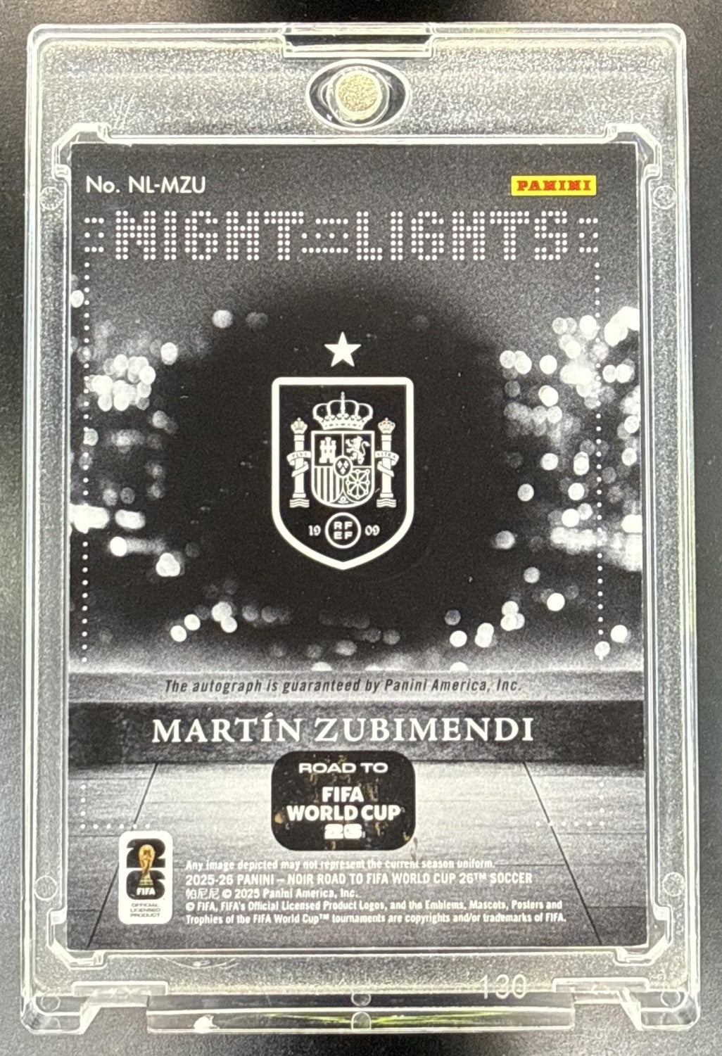 Martin Zubimendi Panini Noir Road to FIFA World Cup 26 2025-26/99 Spain