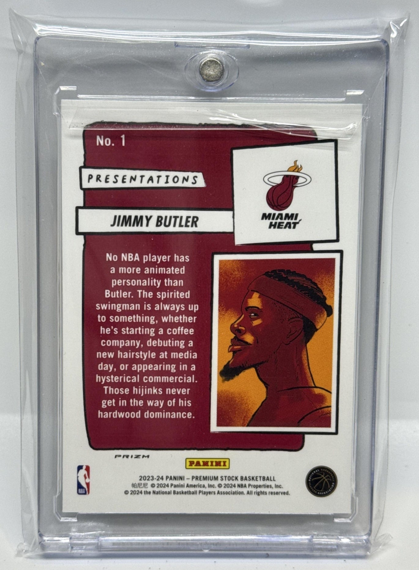 Jimmy Butler Panini Hoops Premium Stock 2023-24 Presentations Miami Heat