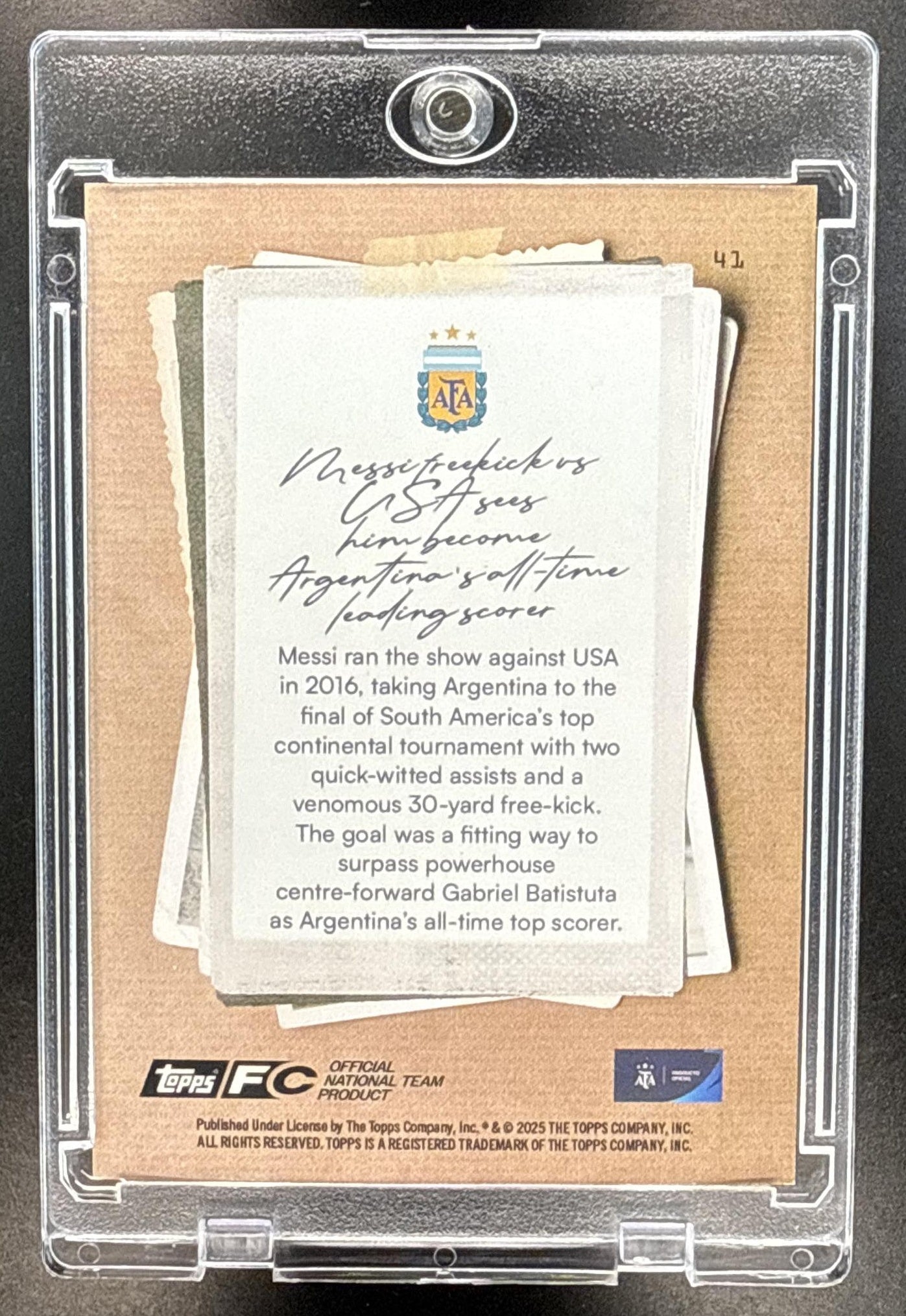 Lionel Messi Topps Focus Argentina 2025-26 /10