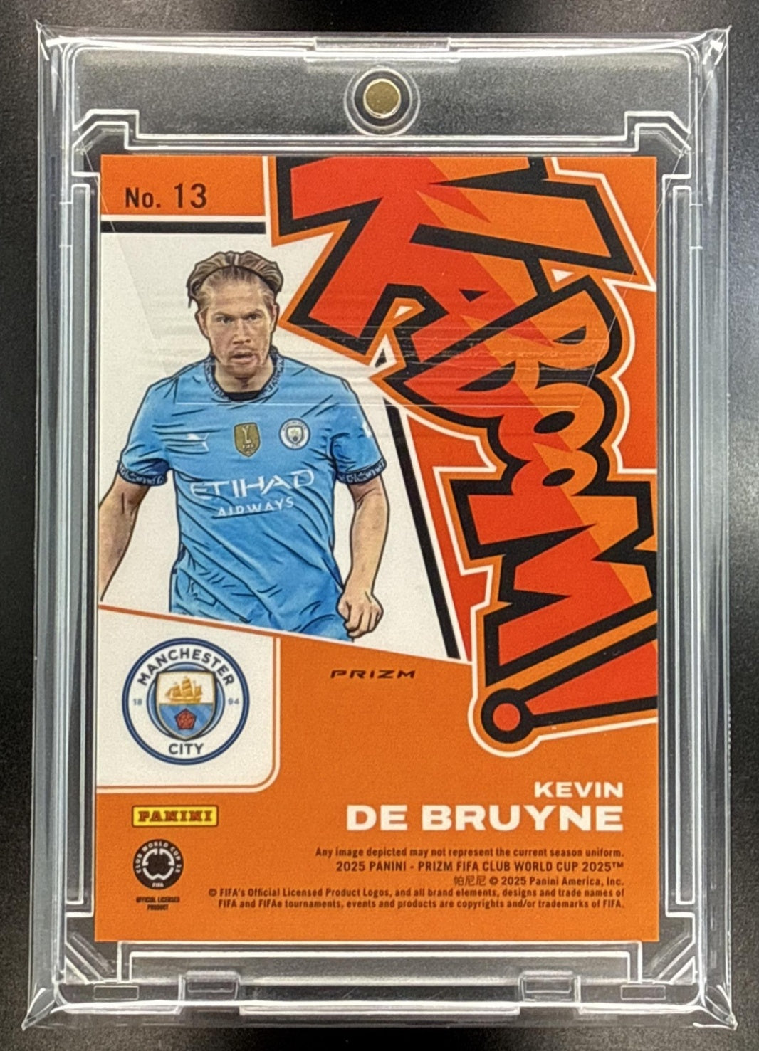Kevin De Bruyne Panini Prizm FIFA Club World Cup 2025 Kaboom! Manchester City