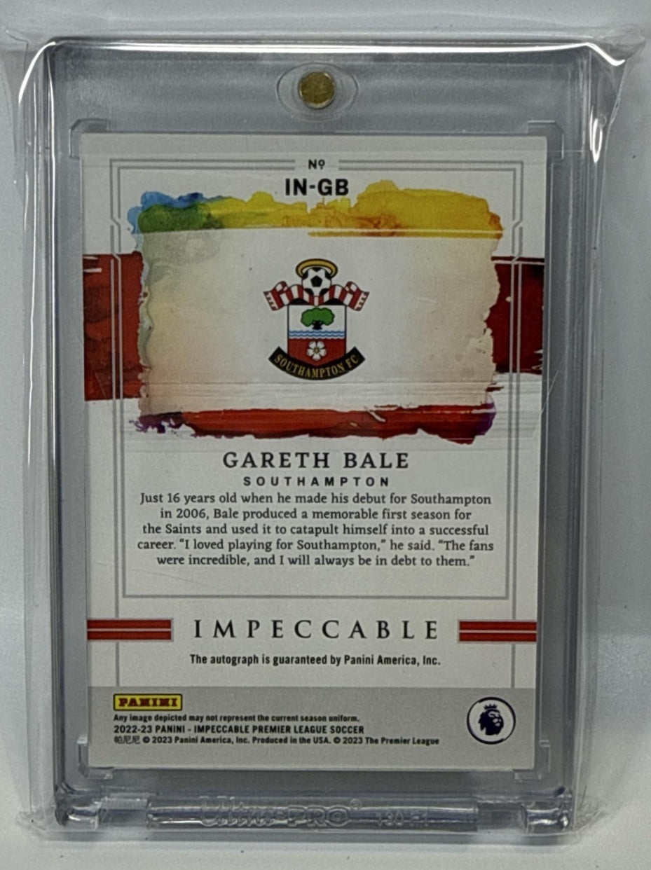 Gareth Bale Panini Impeccable PL 2022-23 /5 Auto Southampton