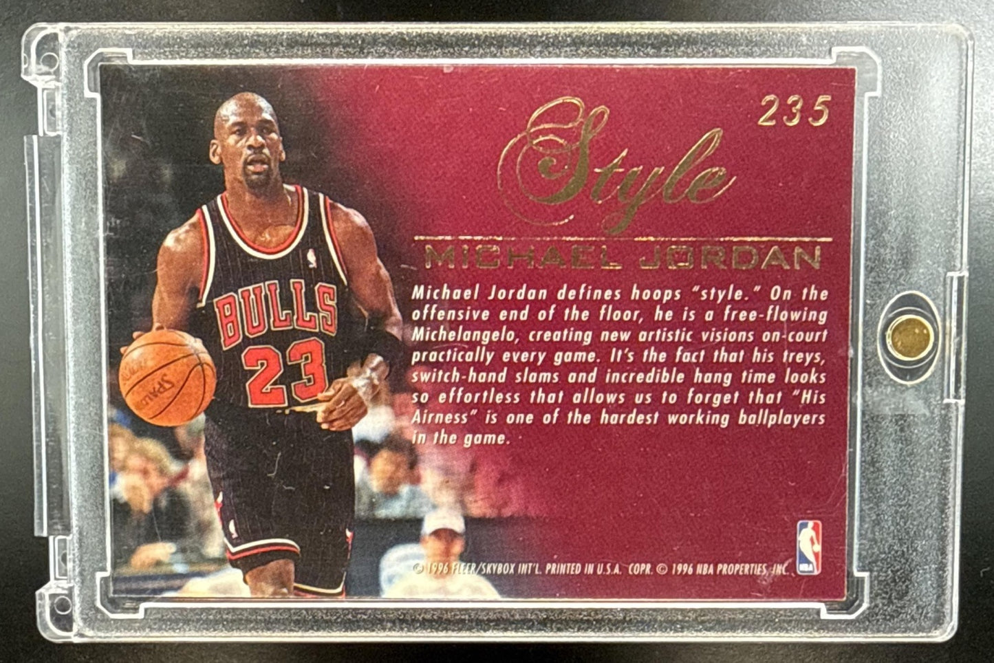 Michael Jordan Fleer Flair 1995-96 Chicago Bulls