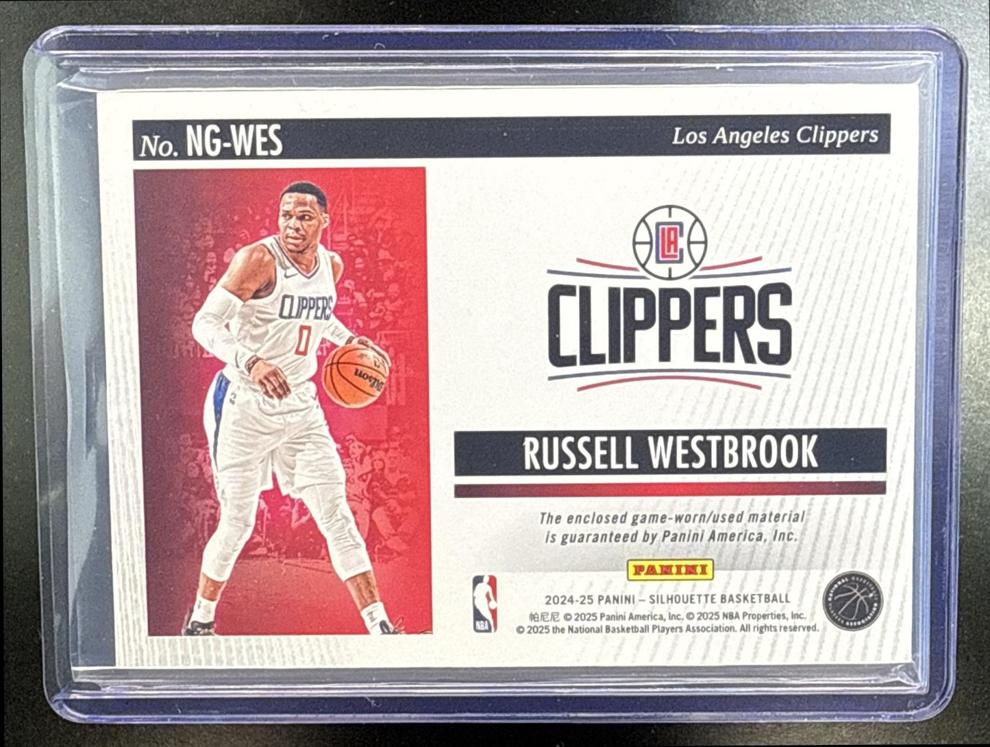 Russell Westbrook Panini Silhouette 2024-25 Bronze /99 Los Angeles Clippers