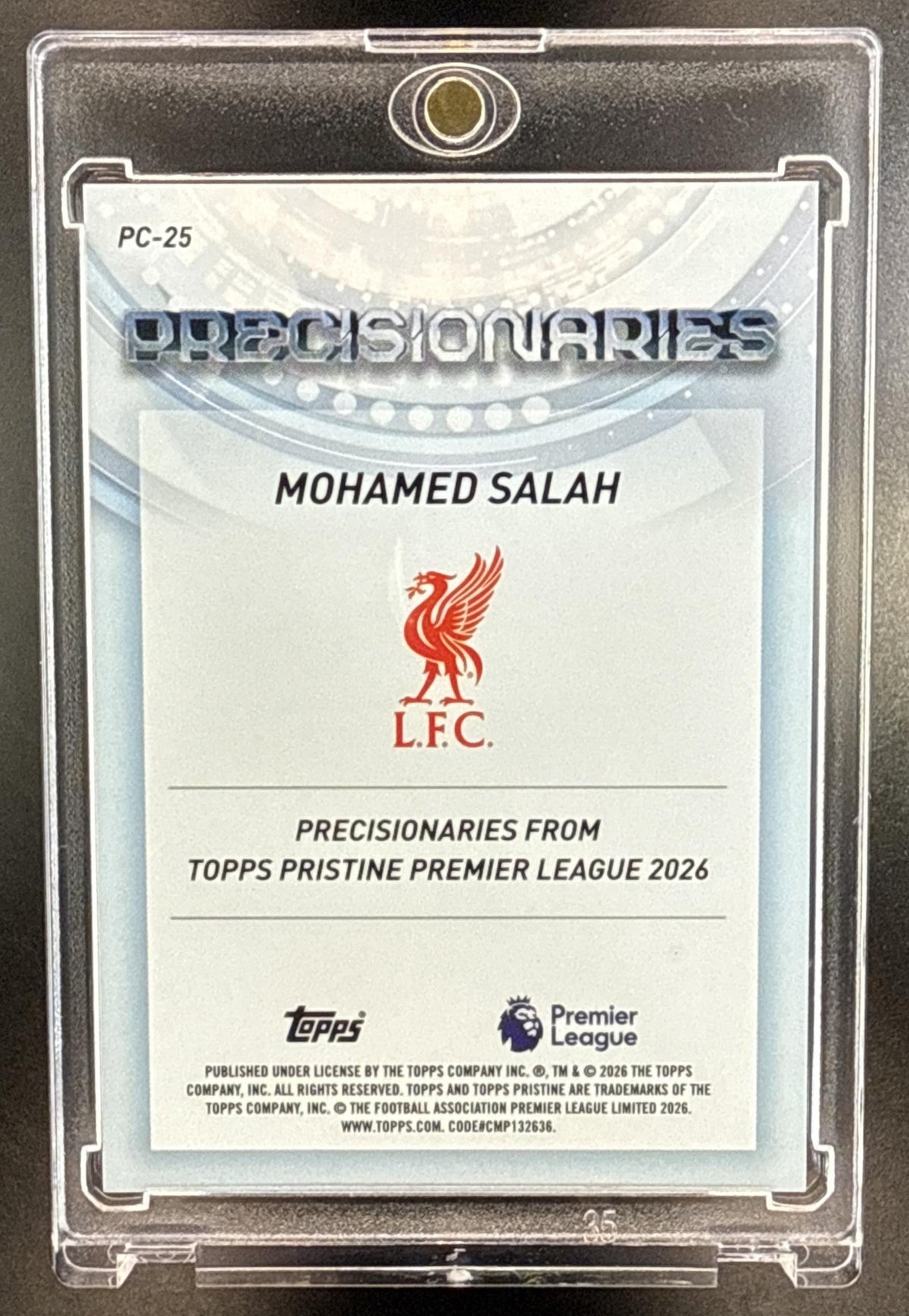 Mohamed Salah Topps Pristine PL 2025-26 Red Refractor Liverpool FC