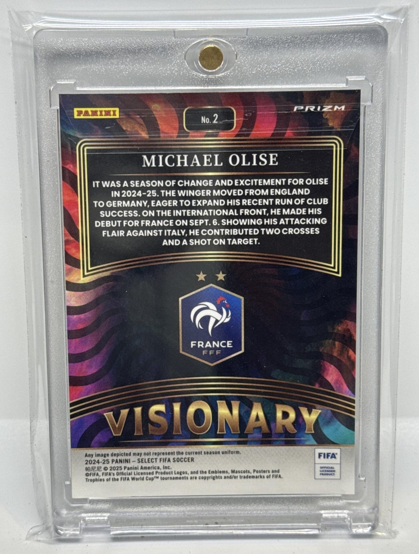 Michael Olise Panini Select FIFA 2024-25 Visionary France
