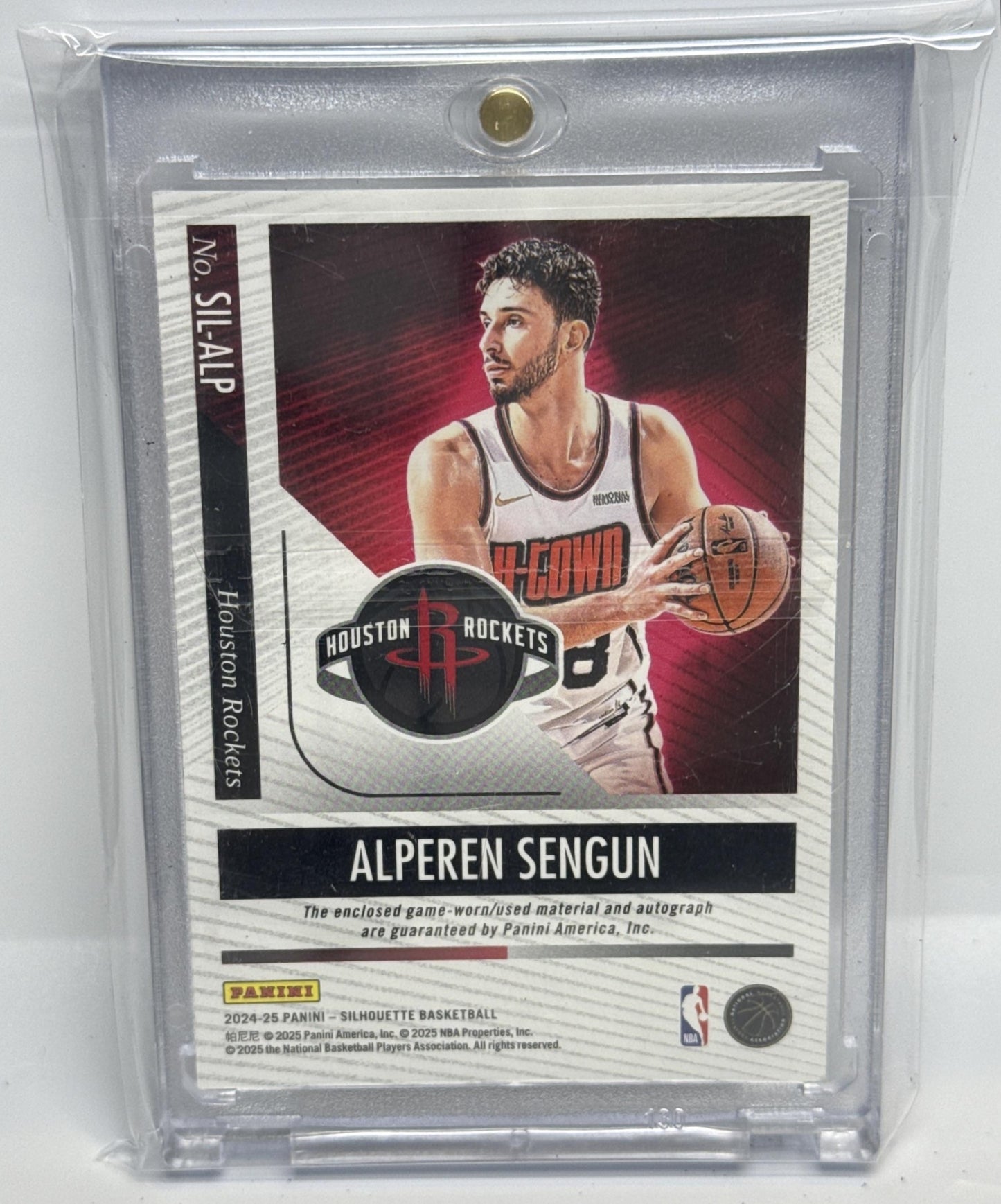 Alperen Sengun Panini Silhouette 2024-25 Auto /49 Houston Rockets