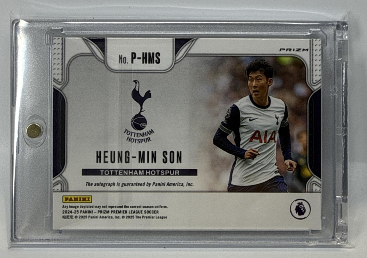 Heung-Min Son Panini Prizm PL 2024-25 Penmanship Choice Auto Tottenham Hotspur