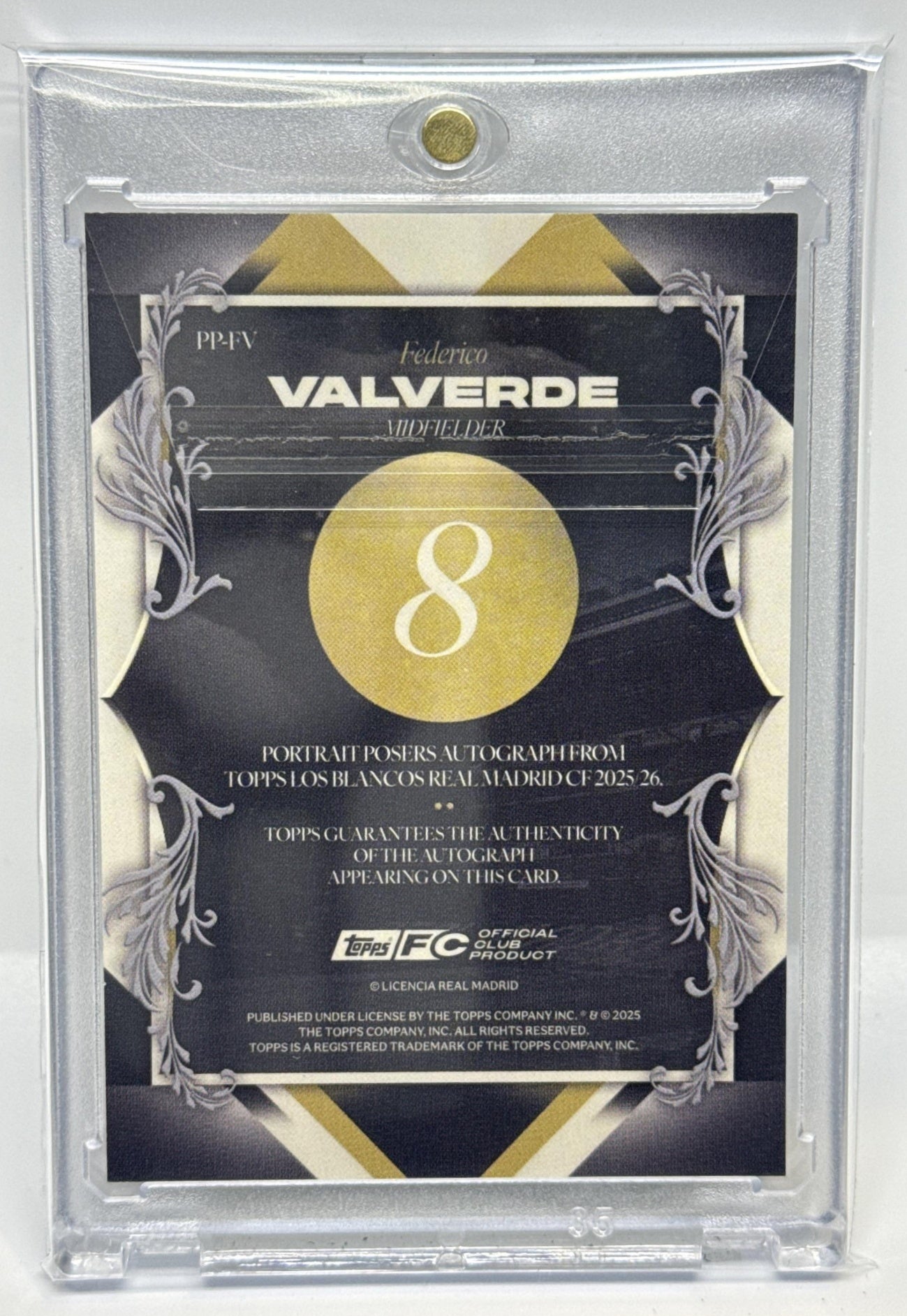 Federico Valverde Topps Los Blancos 2025-26 Auto Real Madrid C.F.