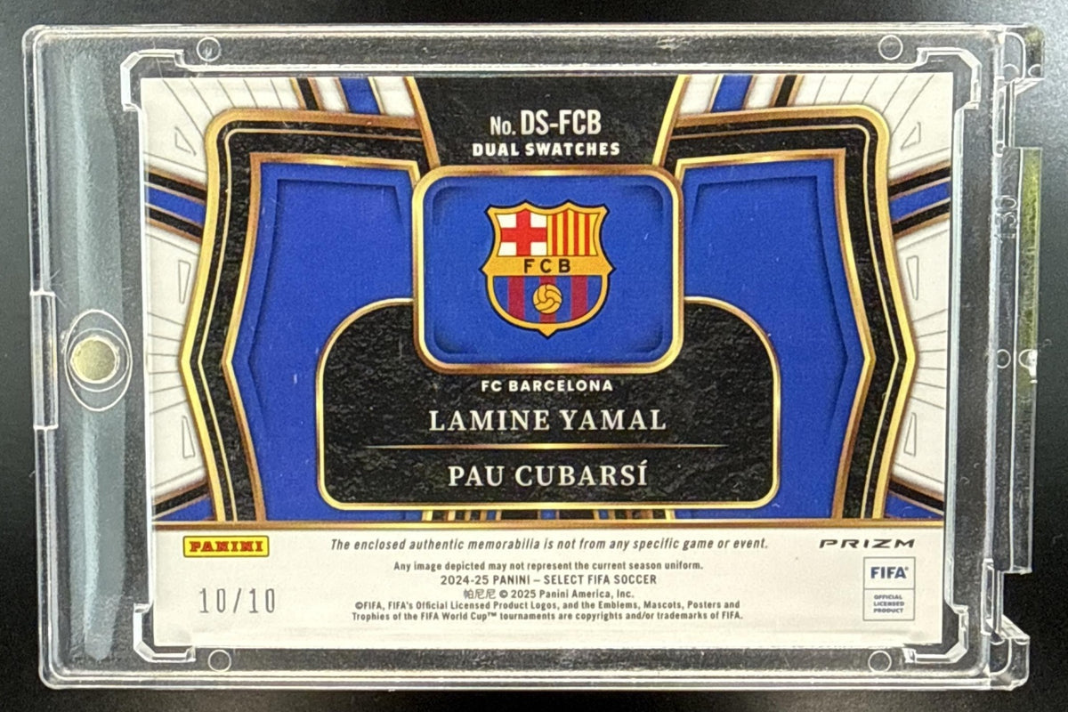 Lamine Yamal Pau Cubarsi Panini Select FIFA 2024-25 Gold /10 MEM FC Barcelona