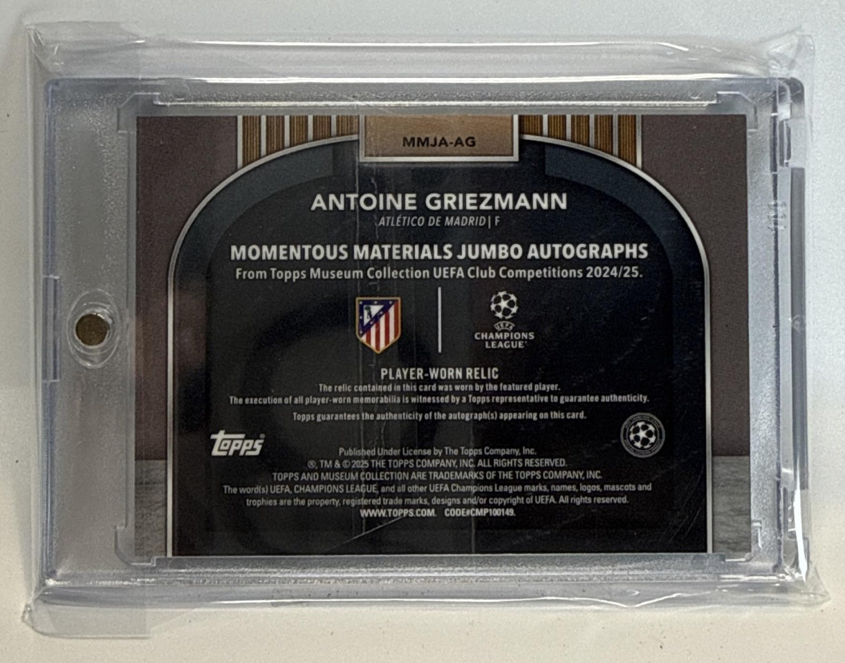 Antoine Griezmann Topps Museum Collection UCC 2024-25 Black Diamond /10 Auto