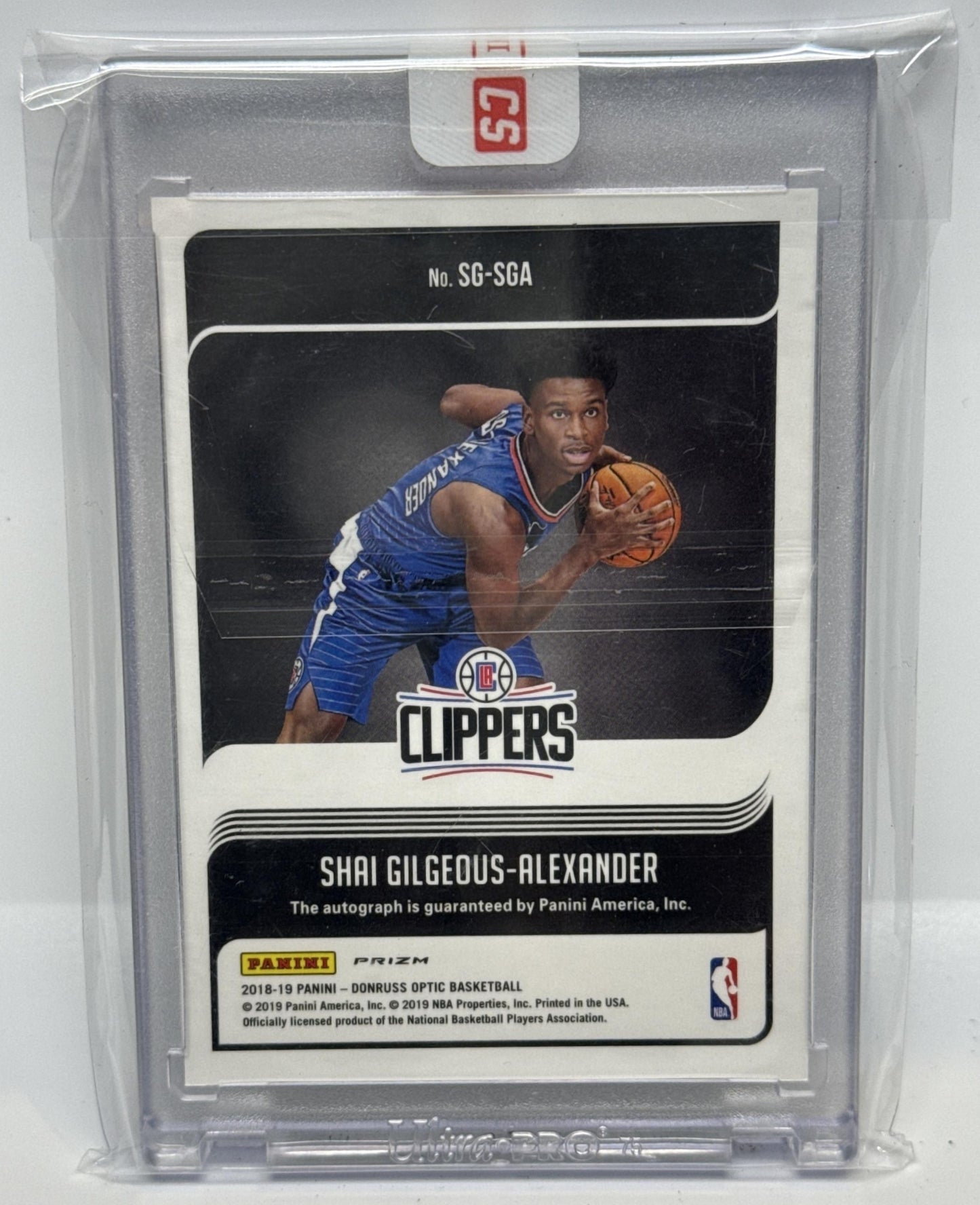 Shai Gilgeous-Alexander Donruss Optic 2018 Choice RC Auto Los Angeles Clippers
