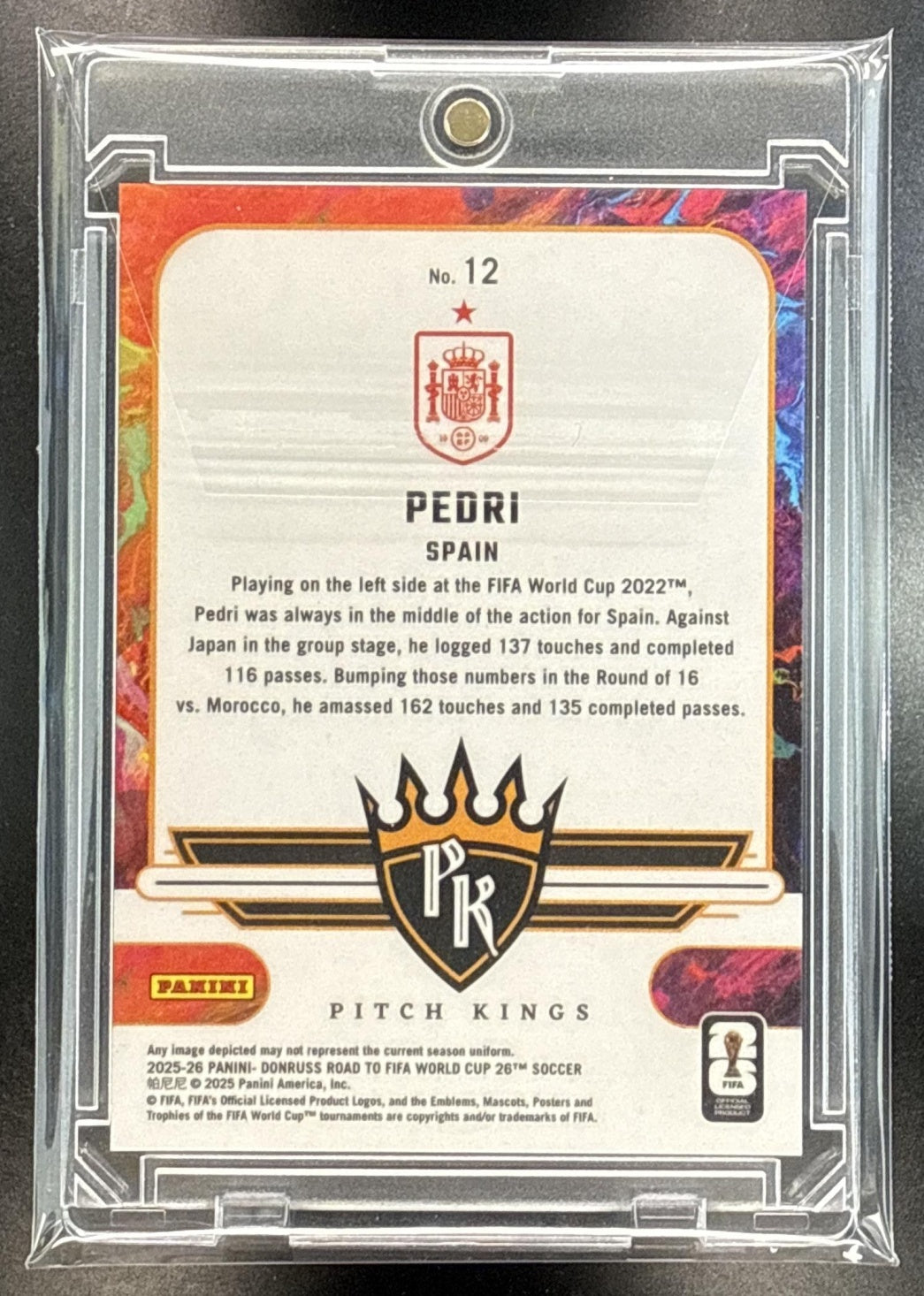Pedri Panini Donruss Road to FIFA World Cup 26' 2025-26 Green /5 Spain