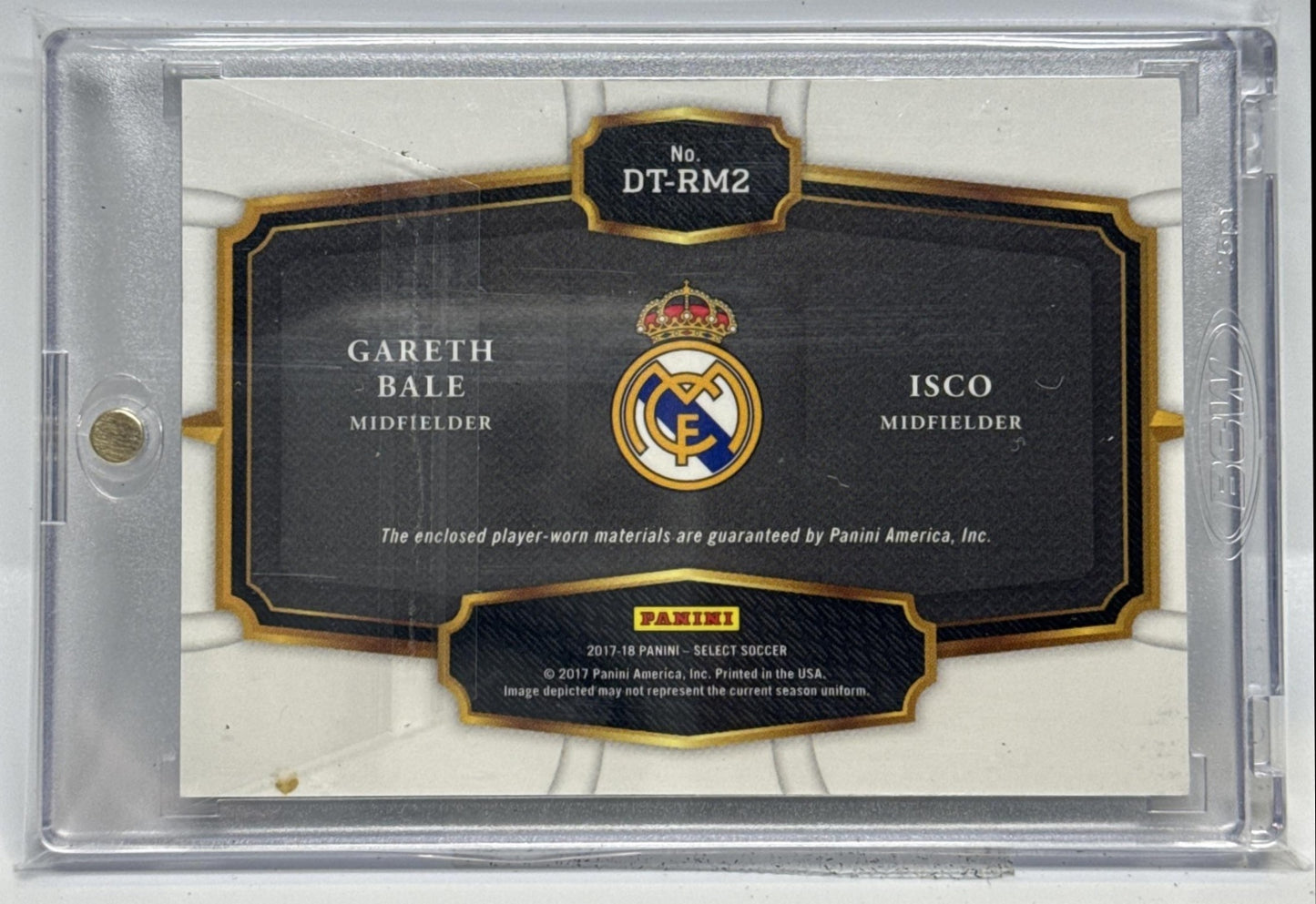 Isco Gareth Bale Panini Select 2017 Double Team Memorabilia Real Madrid CF