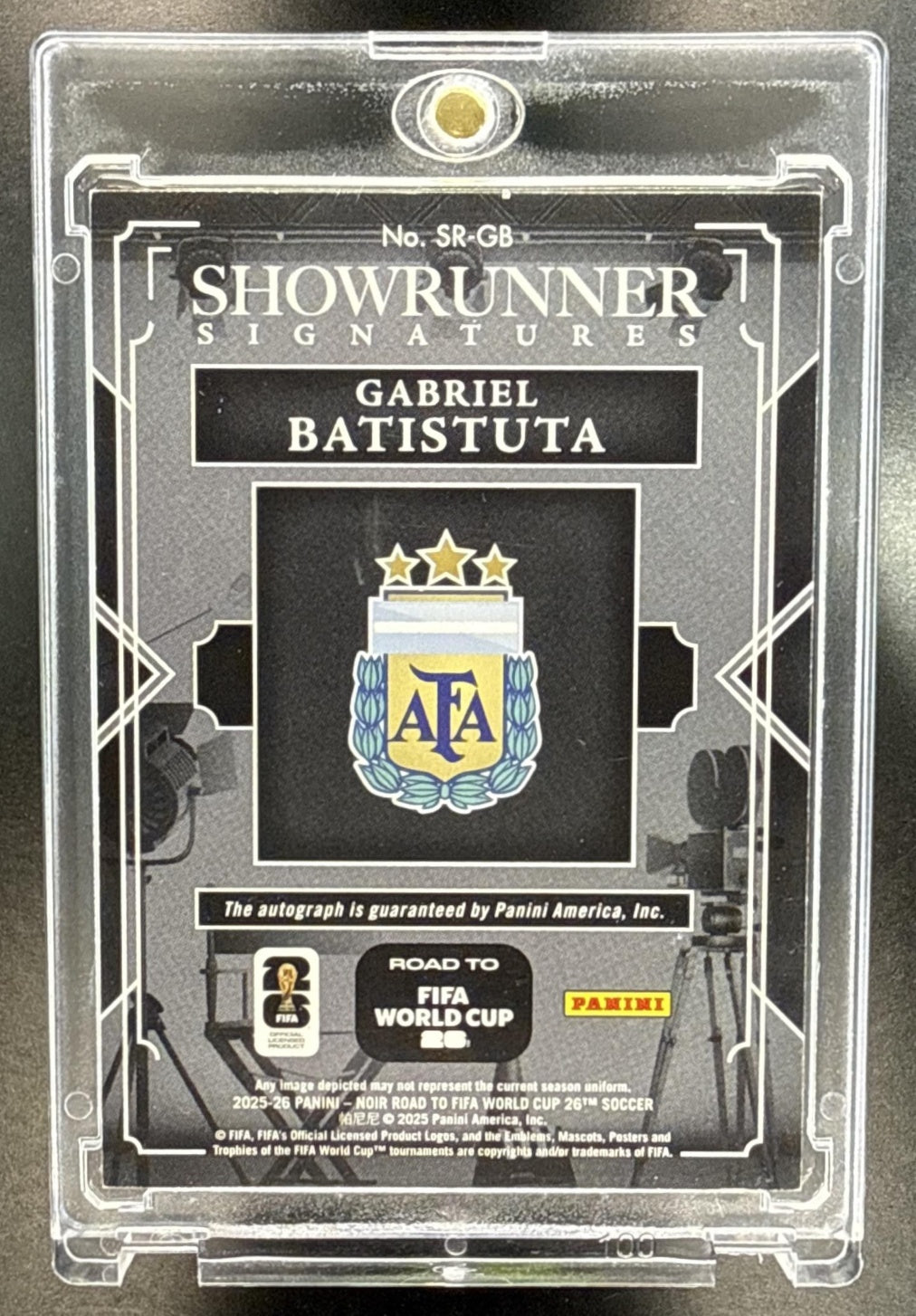 Gabriel Batistuta Noir Road to FIFA World Cup 26 2025-26 /25 Auto Argentina
