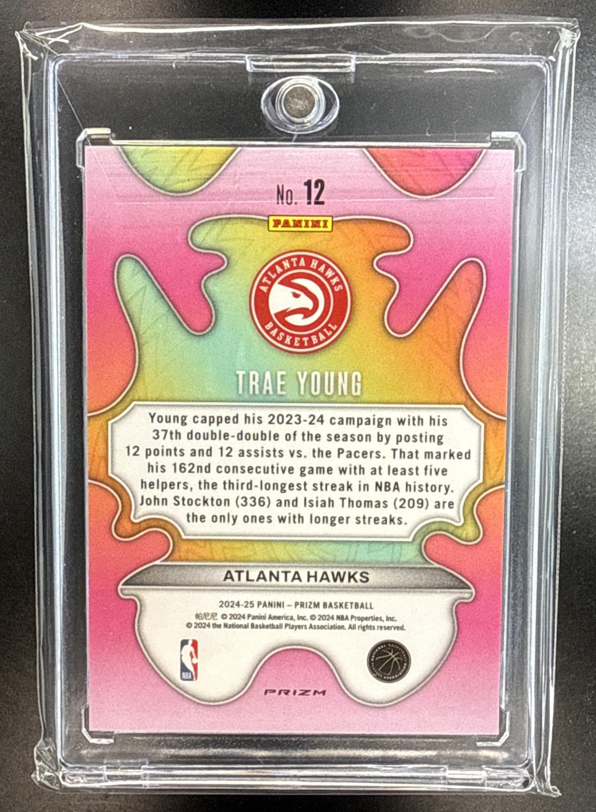 Trae Young Panini Prizm 2024-25 Groovy Atlanta Hawks