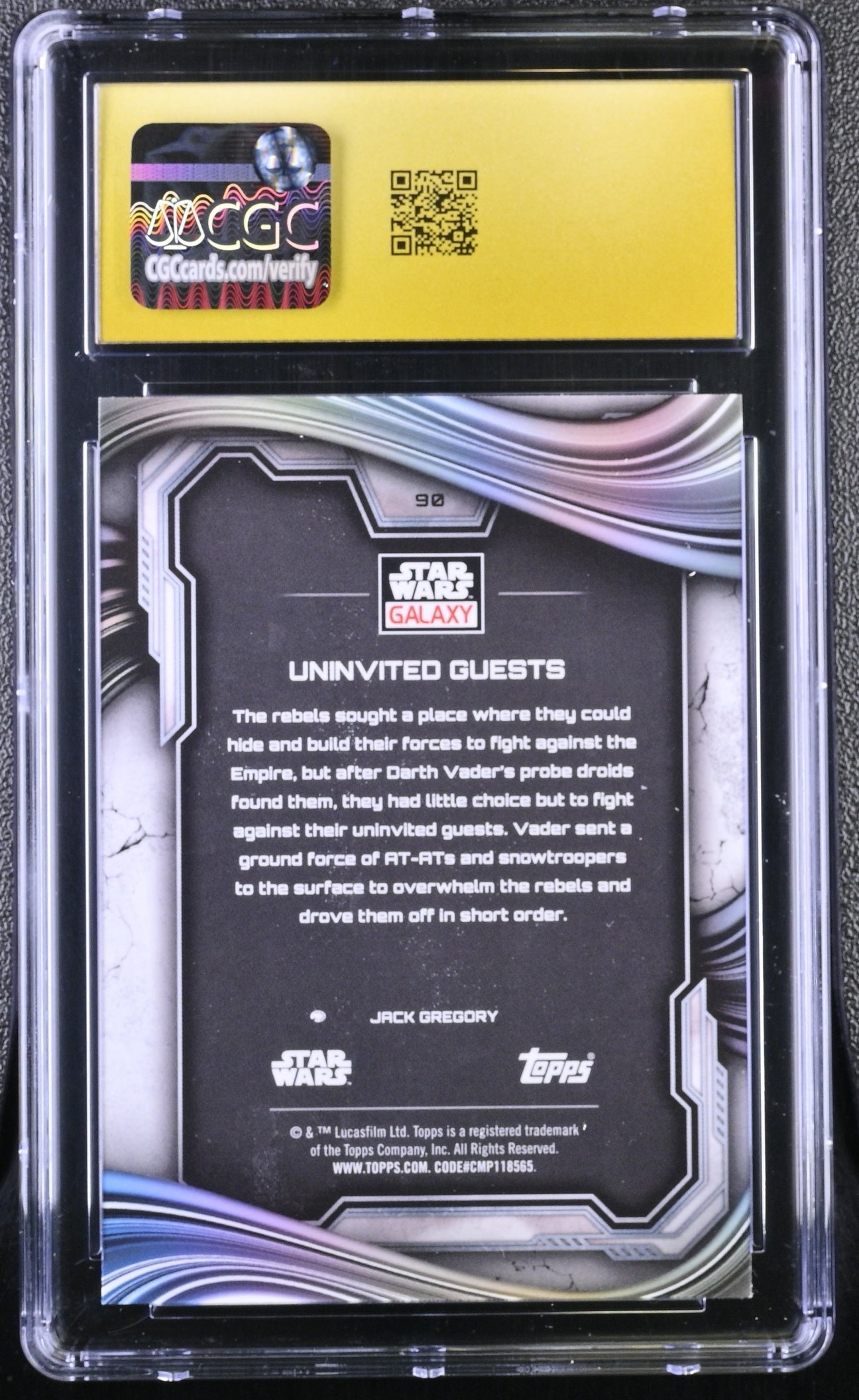 2025 Topps Chrome Star Wars Galaxy Uninvited Guests CGC Pristine 10