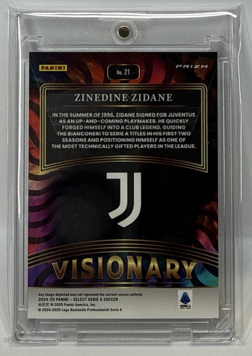 Zinedine Zidane Panini Select Serie A 2024-25 Visionary Juventus
