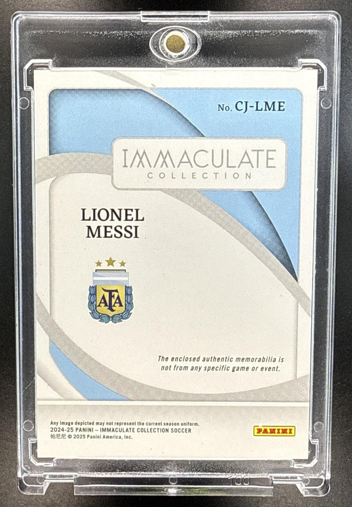 Lionel Messi Panini Immaculate Collection 2024-25/65 MEM Argentina