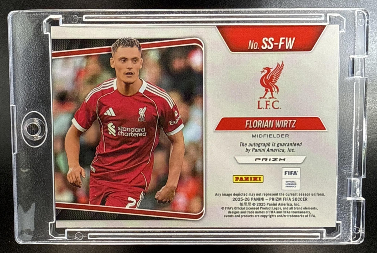 Florian Wirtz Panini Prizm FIFA 2025-26 Choice Prizms Auto Liverpool FC