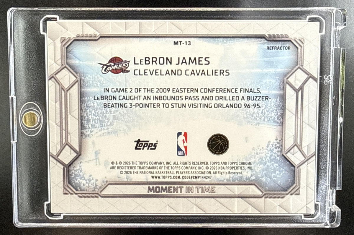 LeBron James Topps Chrome Update 2025-26 Refractor Cleveland Cavaliers