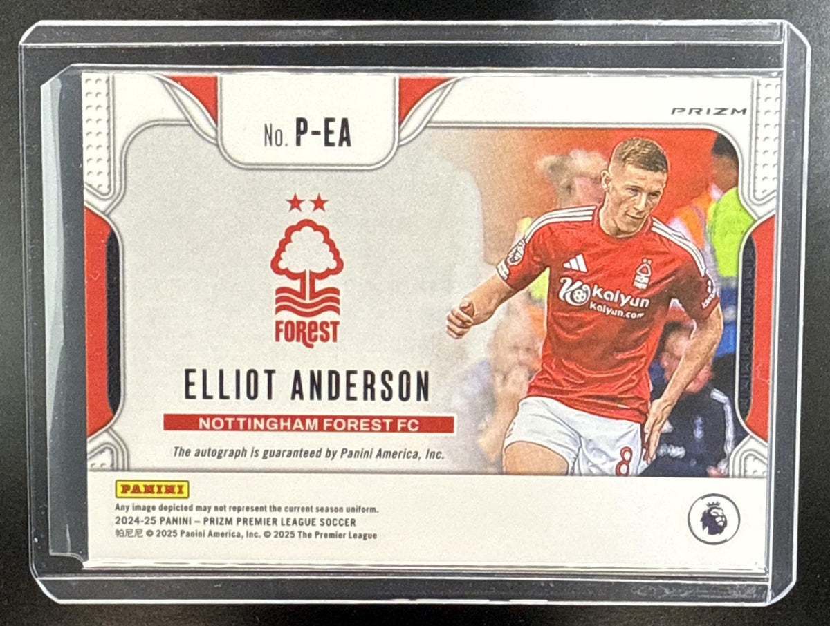 Elliot Anderson Panini Prizm PL 2024-25 Choice Auto Nottingham Forest FC