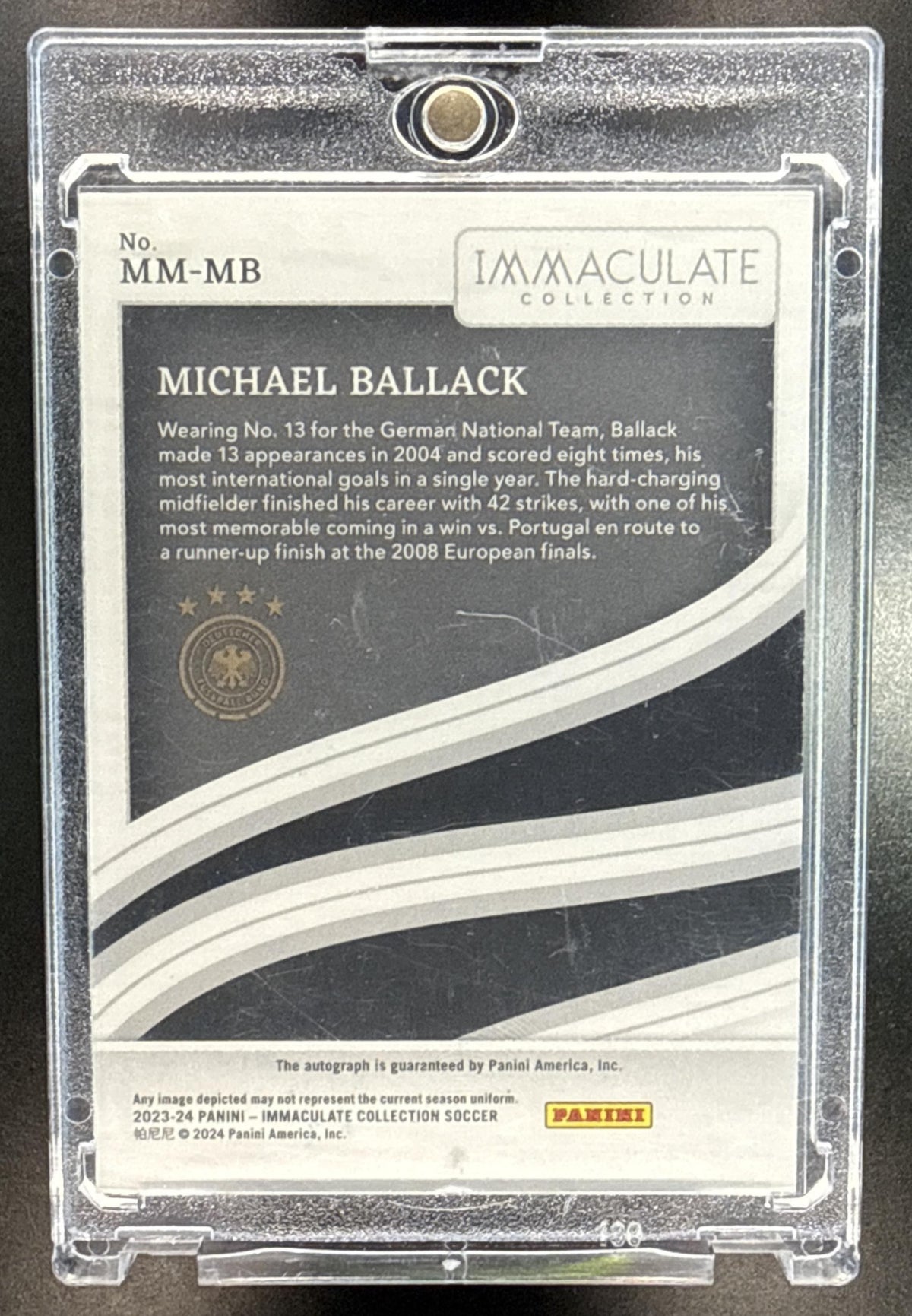 Michael Ballack Panini Immaculate Collection 2023-24 Ruby /5 Auto Germany