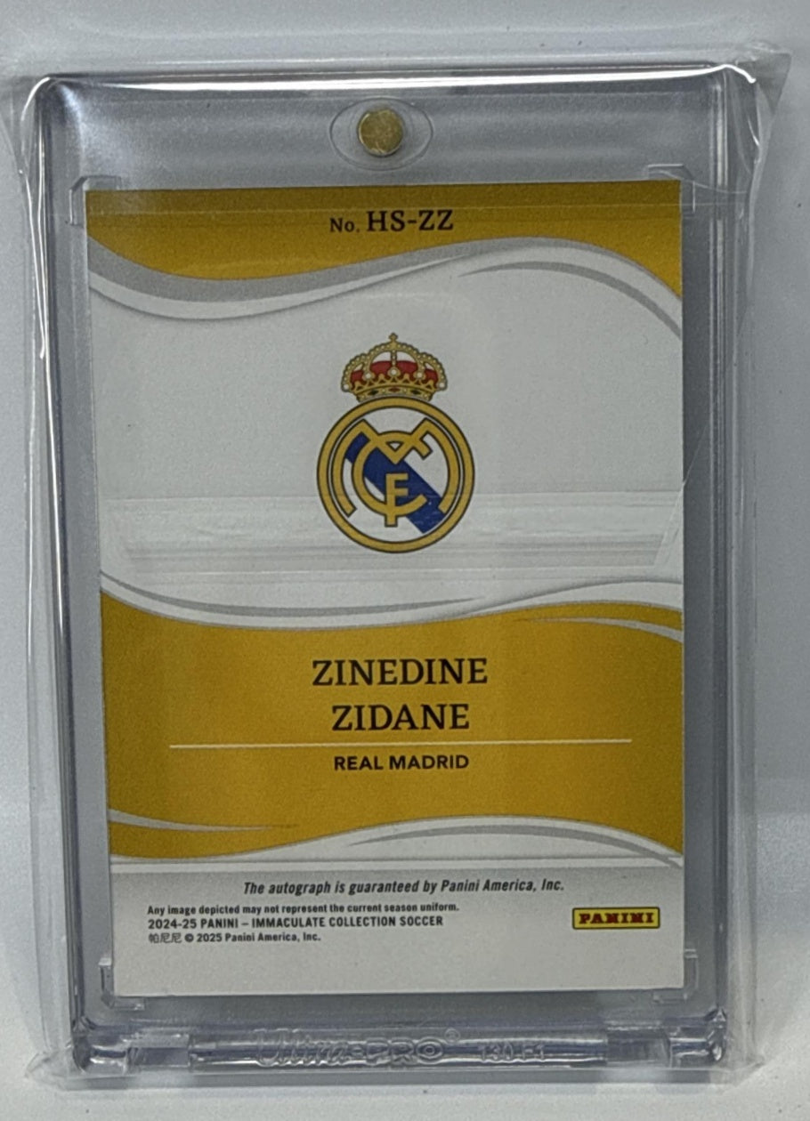 Zinedine Zidane Panini Immaculate Collection 2024-25/25 MEM Auto Real Madrid
