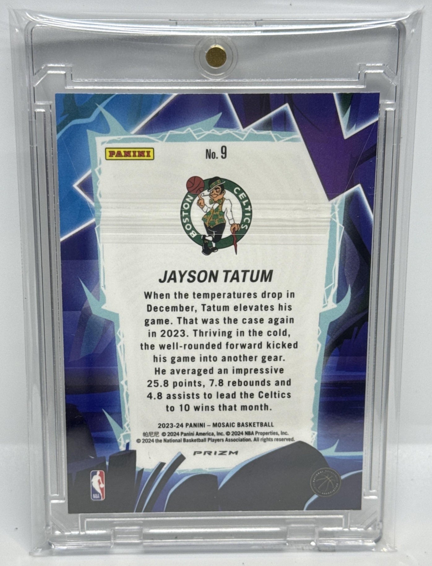 Jayson Tatum Panini Mosaic 2023-24 Storm Chasers Boston Celtics