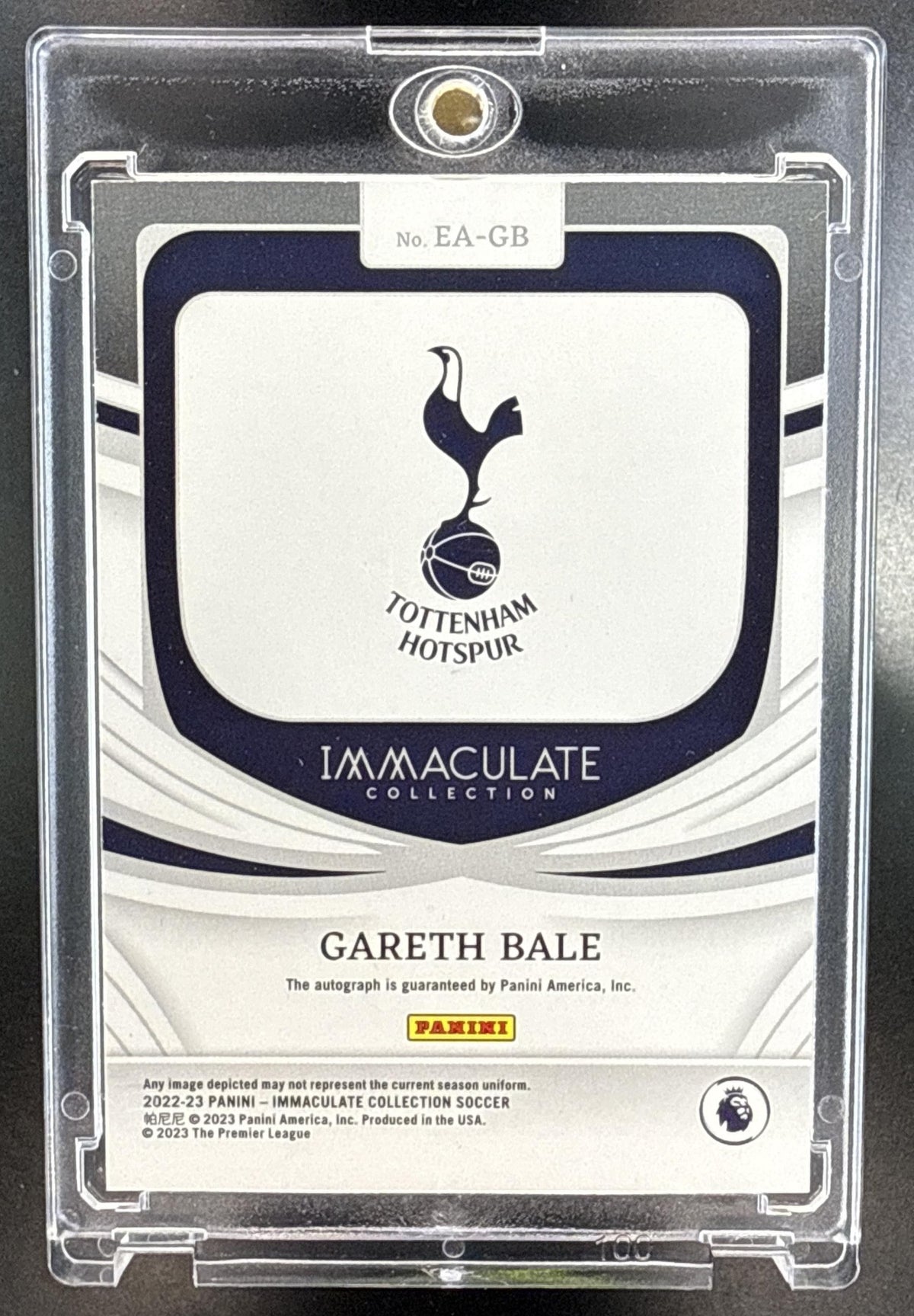 Gareth Bale Panini Immaculate Collection 2022-23 Bronze /99 Auto Tottenham Hotspur