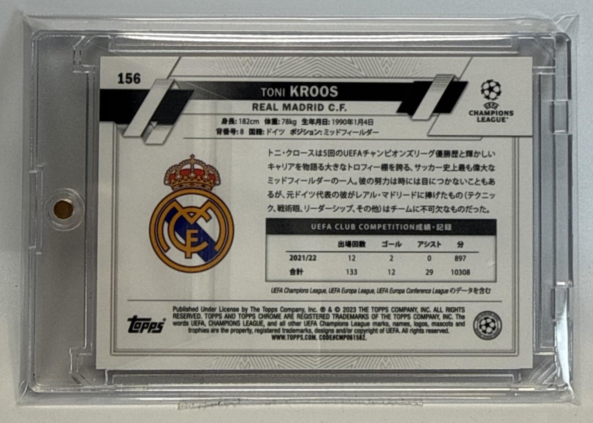 Toni Kroos Topps UCC Japan Edition '23 Chrome Orange Mojo /25 Real Madrid CF